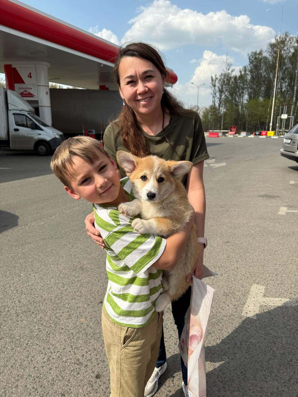 Satisfied Corgi puppy buyer sharing her experience